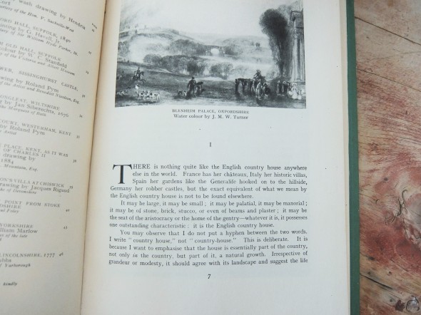 page from English Country Houses by Vita Sackville-West
