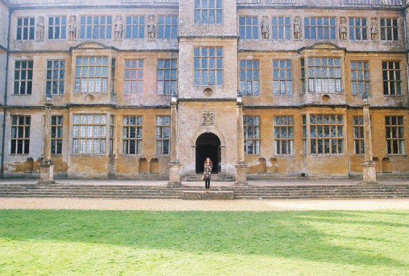 me at the back of montacute house